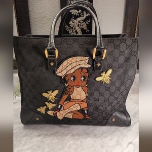 Gucci Customized Black Tote